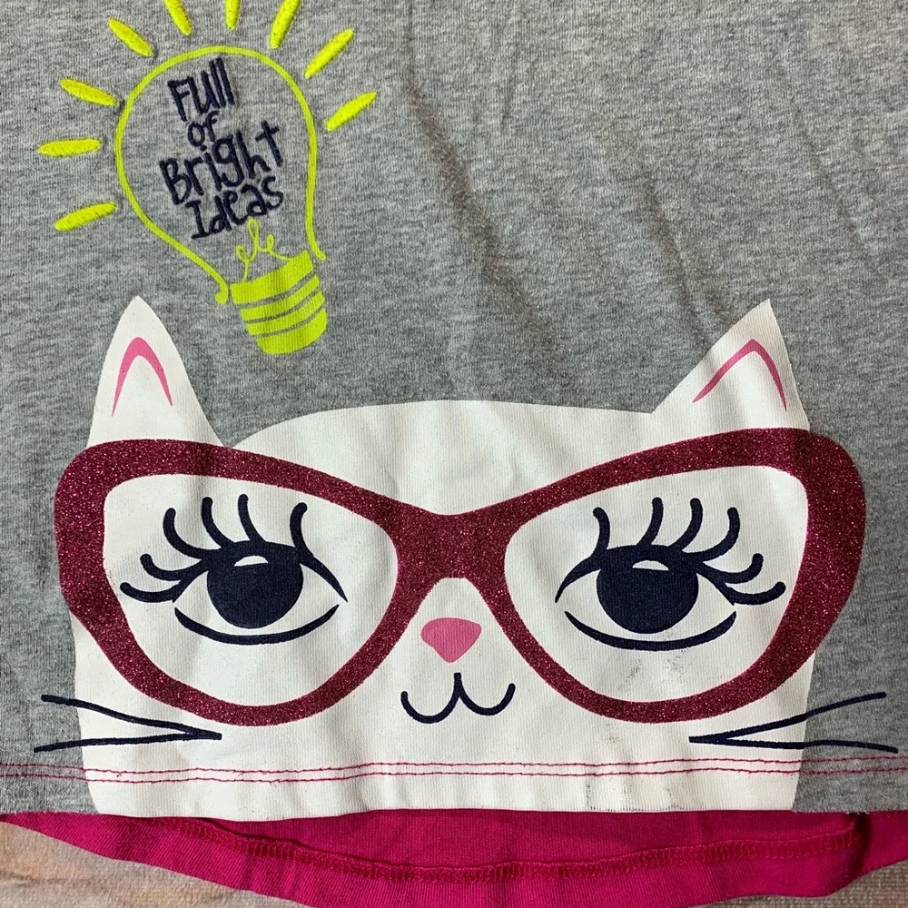 Gymboree‎ Bright Ideas smart cat tee size 10
